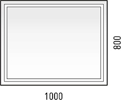 Corozo Зеркало Барго 1000 LED – фотография-4