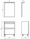 ASB-Mebel Зеркало Коста 60 Светлый орех – картинка-6