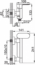 Iddis Смеситель для ванны и душа Mirro MIRSB02I02WA – фотография-7