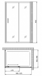 Gemy Душевой уголок Victoria S30191A-A100 – фотография-3