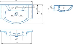 Mixline Мебель для ванной Этьен 75 R белая – фотография-10