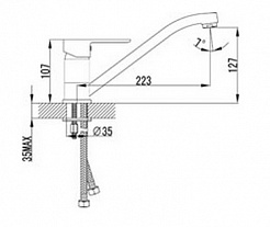 Lemark Смеситель "Magic LM3404C" для кухонной мойки – фотография-2