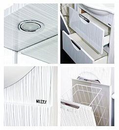 Misty Зеркальный шкаф Лорд 65 L белый – фотография-2