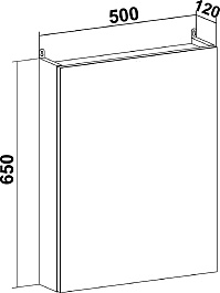 Runo Мебель для ванной Бари 50 Duo подвесная железный камень/белая – фотография-14
