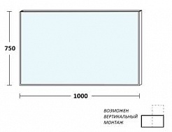 De Aqua Мебель для ванной Эскалада 100 L, зеркало Сити – фотография-5