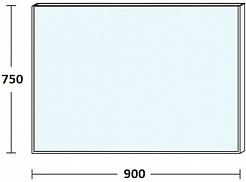 De Aqua Мебель для ванной Трио Люкс 90 R, зеркало Алюминиум – фотография-4