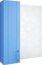 Sanflor Зеркальный шкаф Глория 65 L голубой матовый – фотография-1