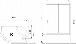 Royal Bath Душевая кабина 120x80 RB 8120BK4-MM-R – фотография-7