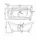 BelBagno Акриловая ванна BB05-CRM, ножки BB-LEG-LION-CRM – картинка-10