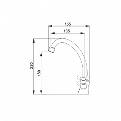 Raiber Смеситель для кухни Eco R1001 – фотография-3