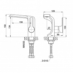 Raiber Смеситель для раковины Zigen R1901 – фотография-2