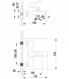 Lemark Смеситель "plus Strike LM1102C" для ванны – фотография-2