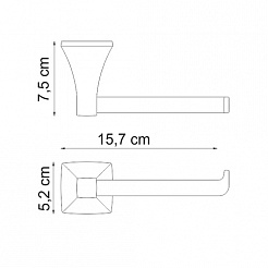 WasserKRAFT Держатель туалетной бумаги "Wern  K-2596" – фотография-3