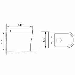 Aquanet Унитаз подвесной Rimless Roll-W CL-12249D – фотография-7