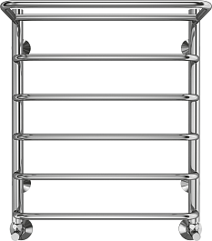 Terminus Полотенцесушитель водяной Полка П6 500x600 с полкой хром – фотография-1