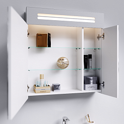 Aqwella Мебель для ванной Нео 60 напольная, с зеркальным шкафом – фотография-2