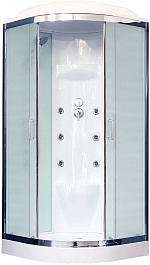 Royal Bath Душевая кабина RB 90HK7-WC-CH (белое/матовое стекло) – фотография-1