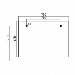 Mixline Зеркало Эдельвейс 75 – фотография-2