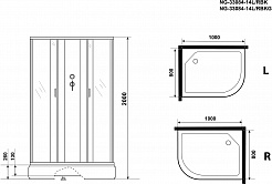 Niagara Душевая кабина Classic NG-33084-14LBK – фотография-15