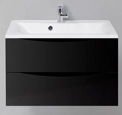 BelBagno Тумба с раковиной MARINO 800 Nero Lucido – фотография-1