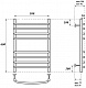 Point Полотенцесушитель водяной П8 500x600 PN05156S хром – картинка-6