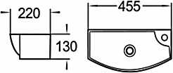 SantiLine Раковина 45.5 R SL-2013LMB черная матовая – фотография-2