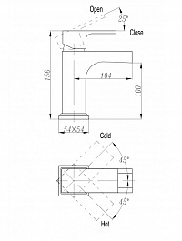 BelBagno Смеситель для раковины FONTE FON-LVM-CRM – фотография-2