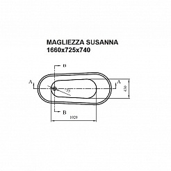 Фэма Акриловая ванна "Susanna", покрытие RAL матовое – фотография-3