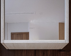 Бриклаер Мебель для ванной Бали 40 светлая лиственница/белая – фотография-8
