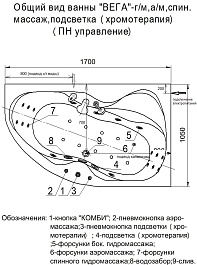 Aquatek Акриловая ванна Вега 170x105 L с экраном – фотография-5