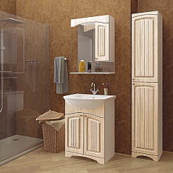 Mixline Мебель для ванной Крит 65 патина золото – фотография-4