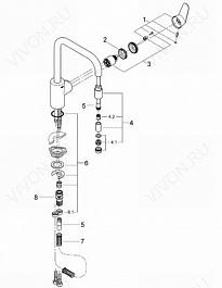 Grohe Смеситель "Eurodisc Cosmopolitan 31122002" – фотография-2