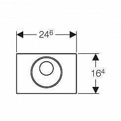 Geberit Кнопка смыва Sigma 10 115.890.SN.5 230В с инфракрасный датчиком – фотография-2