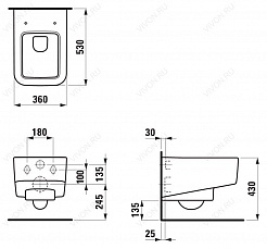 Laufen Унитаз подвесной Pro S 8.2096.1.000.000.1 – фотография-5