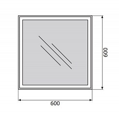 BelBagno Зеркало SPC-GRT-600-600-LED-TCH – фотография-3