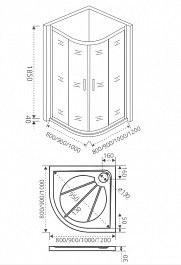 Good Door Душевой уголок INFINITY R-90-C-CH – фотография-2