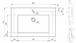 Corozo Тумба с раковиной Гольф 85, сонома – фотография-5