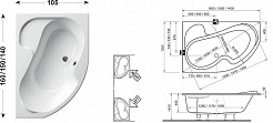 Ravak Акриловая ванна Rosa I 160 R – фотография-6