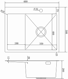 Mixline Мойка кухонная Pro 60 R золото – фотография-5