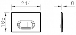 Vitra Кнопка смыва Loop O 740-0940 сталь – фотография-2