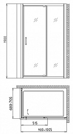 Gemy Душевой уголок Sunny Bay S28191A-A70 – фотография-2