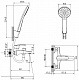 Iddis Смеситель для ванны Ray RAYBL02i02 – картинка-10