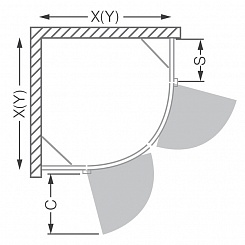 Roltechnik Душевой уголок HBR2/1000 transparent – фотография-2