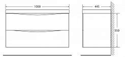 BelBagno Мебель для ванной MARINO 1000 Capucino Lucido – фотография-2