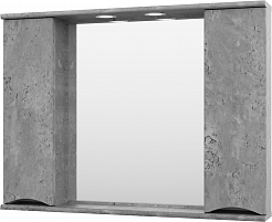 Misty Зеркальный шкаф Атлантик 100 серый камень – фотография-2