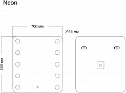 Grossman Зеркало Neon 70x80 – фотография-4