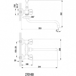 Iddis Смеситель Praktic 27014B1К для ванны – фотография-2