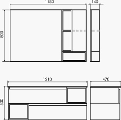 Comforty Мебель для ванной Турин 120M подвесная дуб бежевый – фотография-10