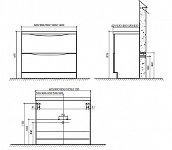 BelBagno Мебель для ванной напольная ANCONA-N 1200 Rovere Bianco – фотография-5