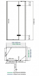 WasserKRAFT Душевой уголок Aller 10H10RBLACK MATT – фотография-3